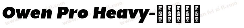 Owen Pro Heavy字体转换